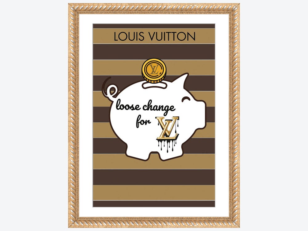 Louis Vuitton Logo Pop Art by Julie Schreiber Fine Art Paper Print ( Fashion > Fashion Brands > Louis Vuitton art) - 24x16x.25