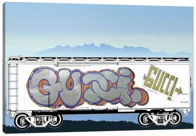 Gucci Graffiti Canvas Art Print - Julie Schreiber