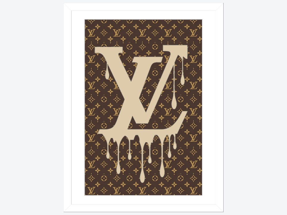 FINDEMO Louis Vuitton Paint Drip Canvas Art Poster and Wall Art