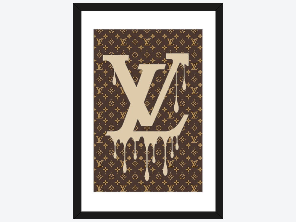 iCanvas Louis Vuitton Dripping Logo Pattern by Julie Schreiber - Bed Bath  & Beyond - 37447358