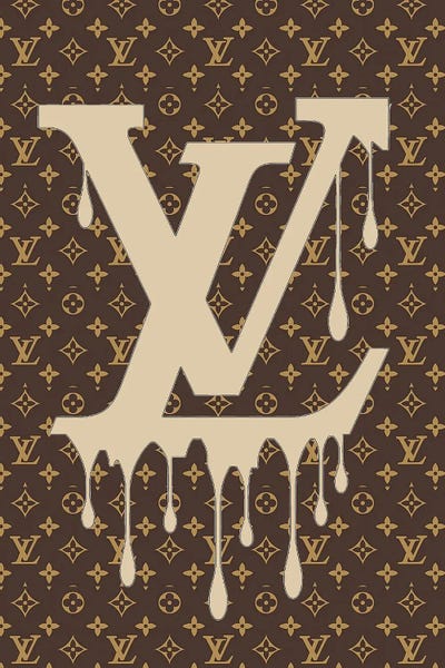 Louis Vuitton: Louis Vuitton Dripping Logo Pattern by Julie Schreiber