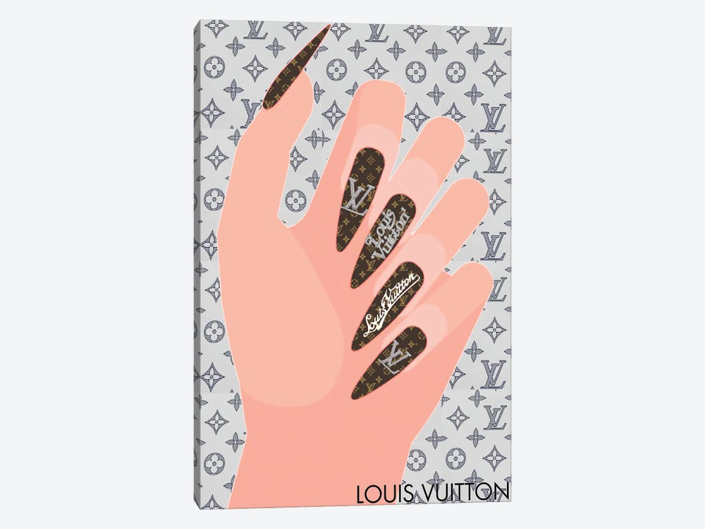Louis Vuitton Logo Nails by Julie Schreiber 1-piece Canvas Art Print