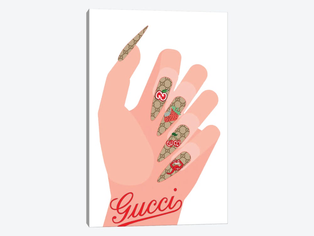 Gucci Red Nails by Julie Schreiber 1-piece Canvas Art Print
