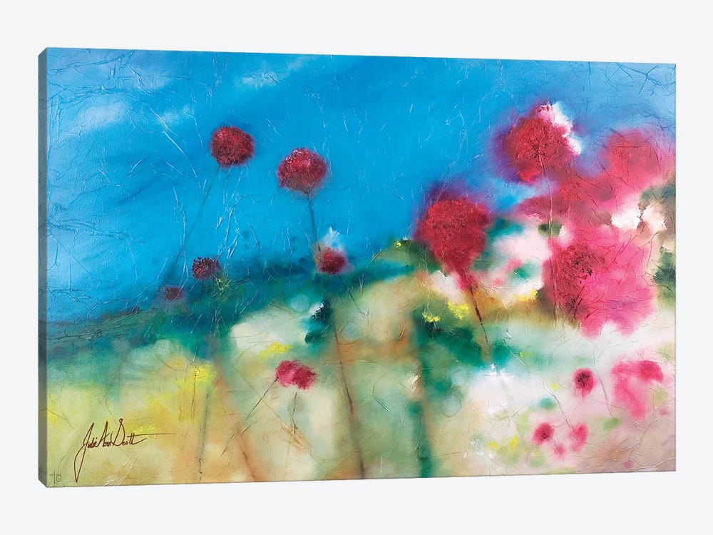 Fields of Joy III by Julie Ann Scott 1-piece Canvas Art Print