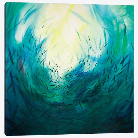 Seas of Tranquility I Canvas Print #JUI37} by Julie Ann Scott Canvas Artwork