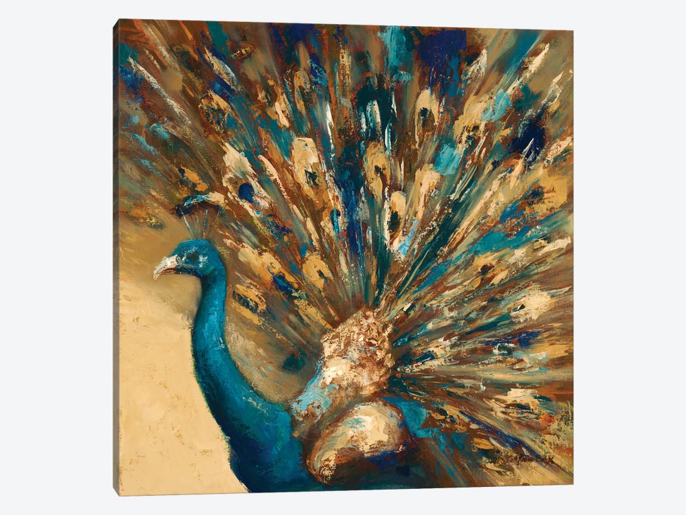 Proud Peacock by Julianne Marcoux 1-piece Art Print