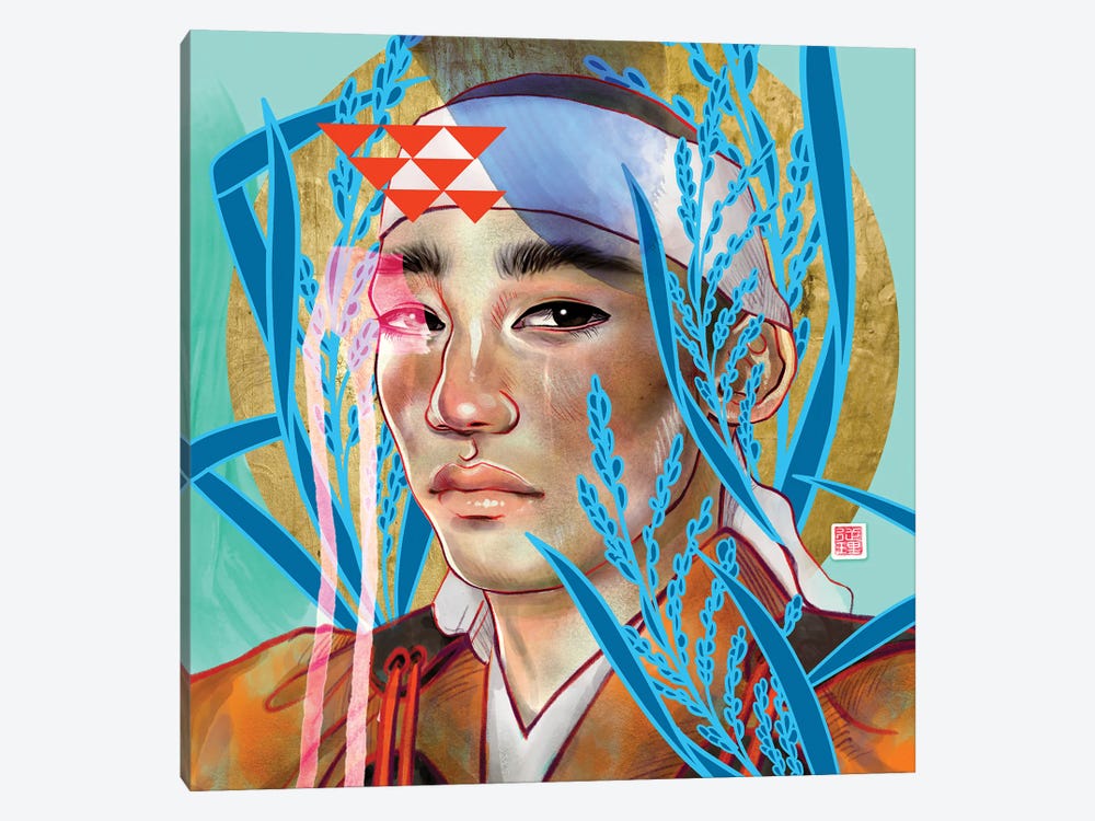 Crying Samurai by JUURI 1-piece Canvas Artwork