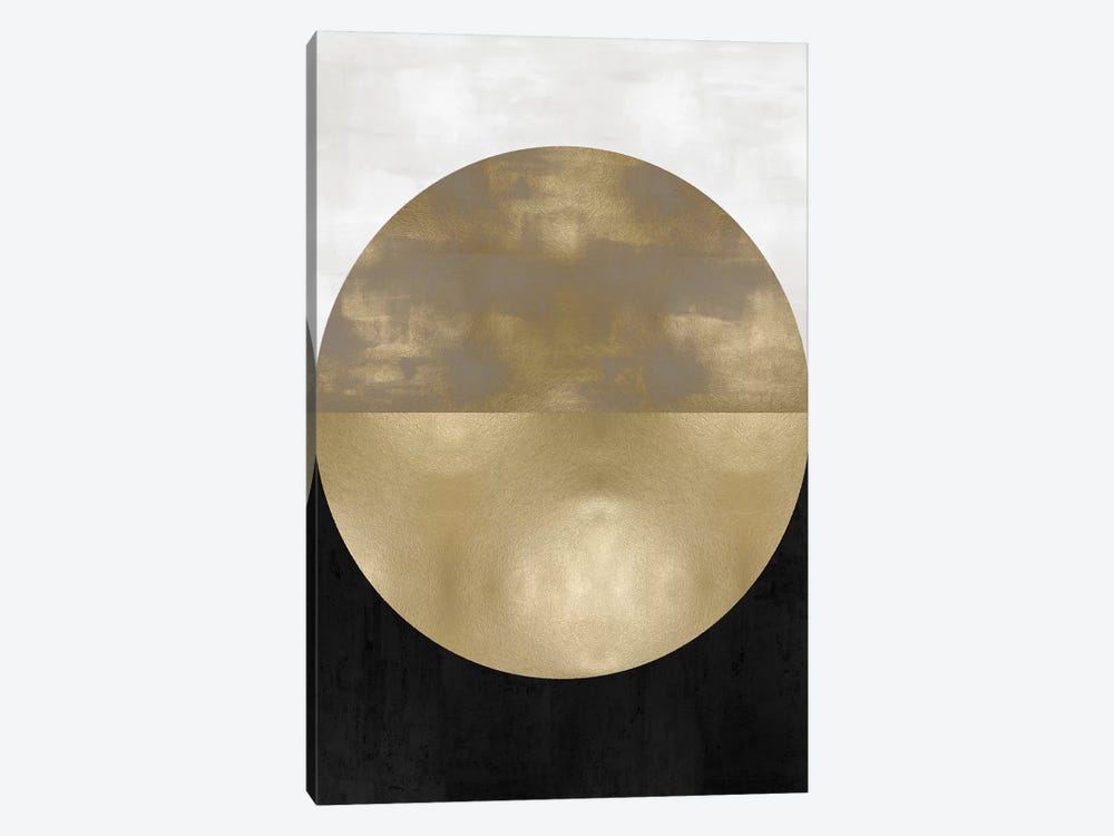 Gold Sphere by Justin Thompson 1-piece Canvas Artwork