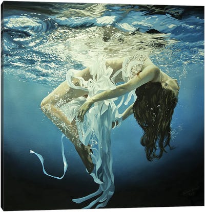 Dreams In Water Canvas Art Print - Julian Wheat