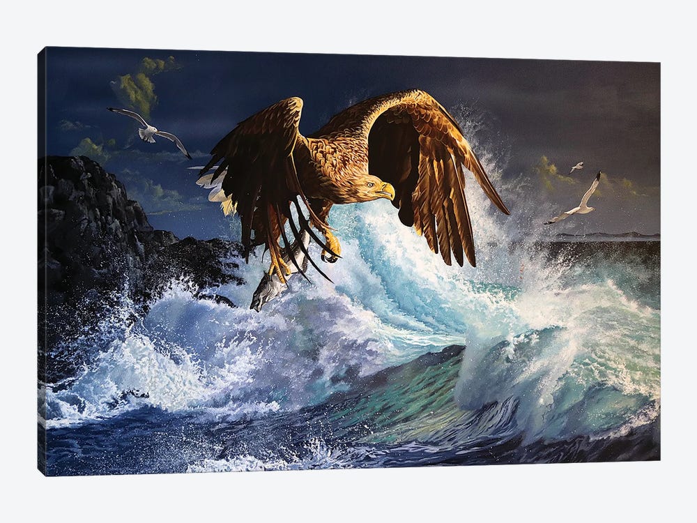 Pacific Storm by Julian Wheat 1-piece Canvas Print