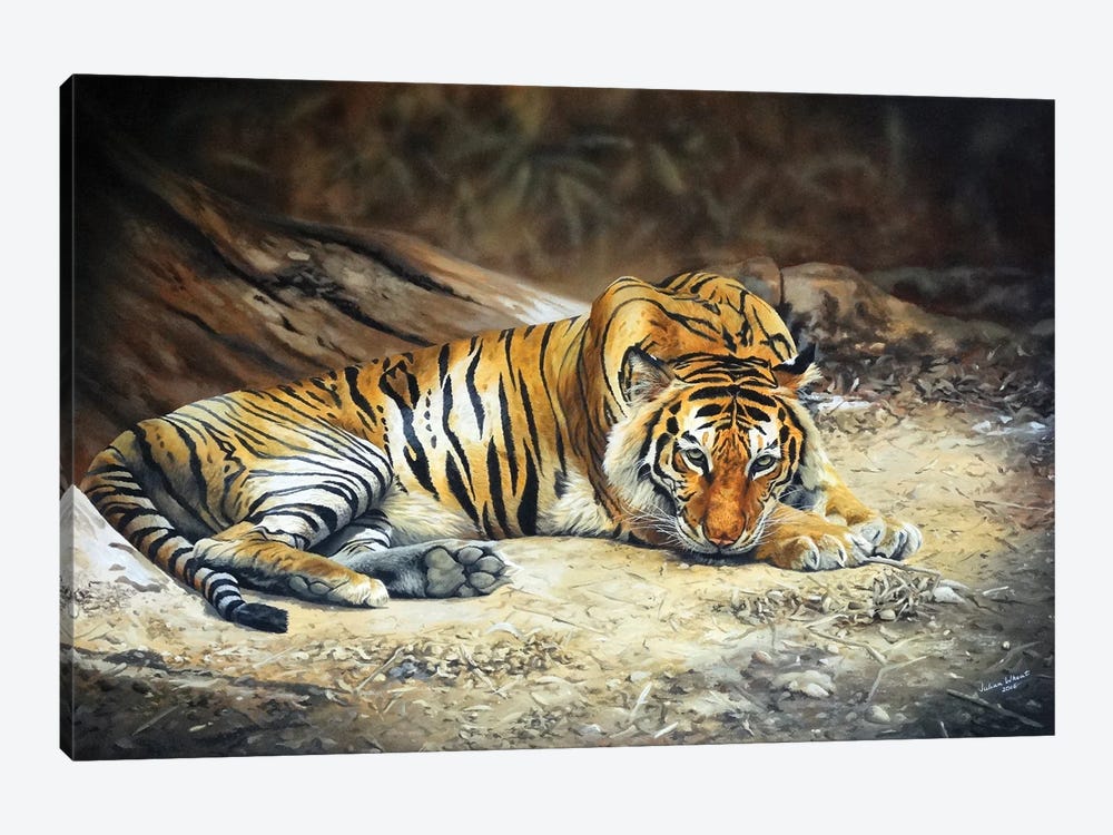 Royal Bengal Tigers Realm by Julian Wheat 1-piece Art Print