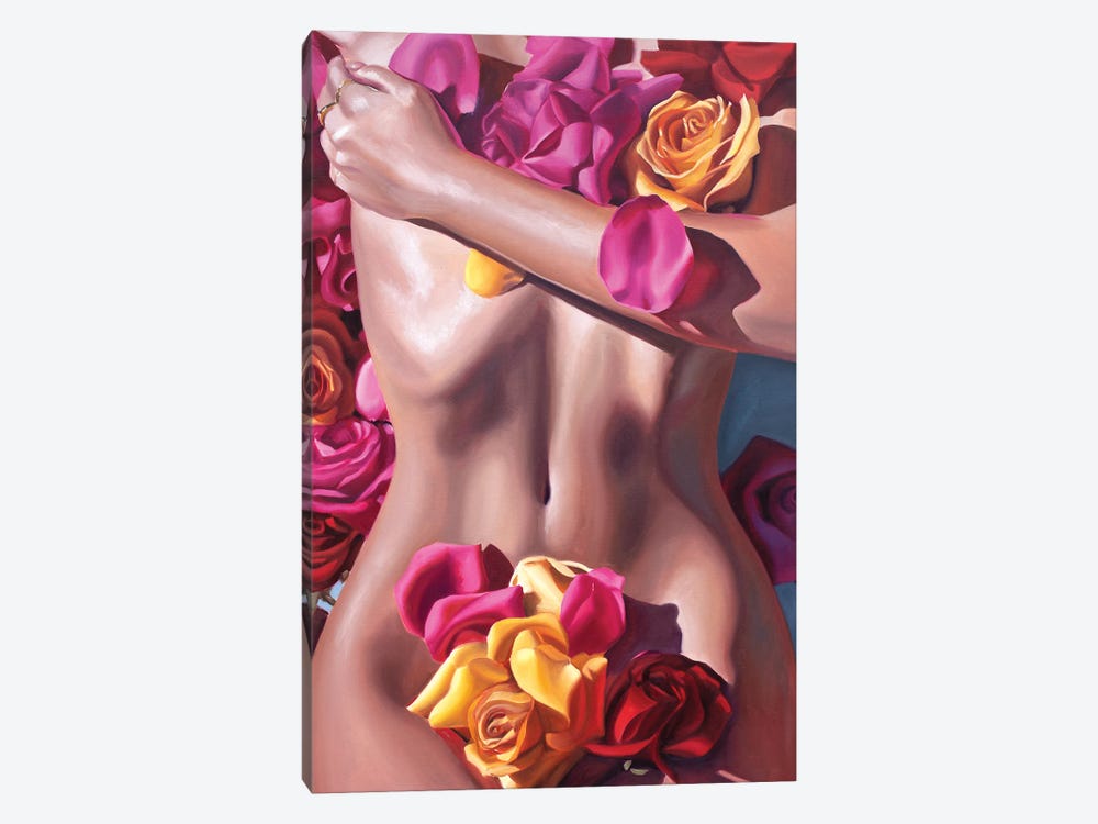 Floral Nude by Julia Ryan 1-piece Canvas Print