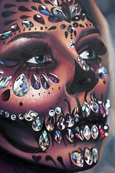 Hyperreal Portraits: Candy Skull by Julia Ryan