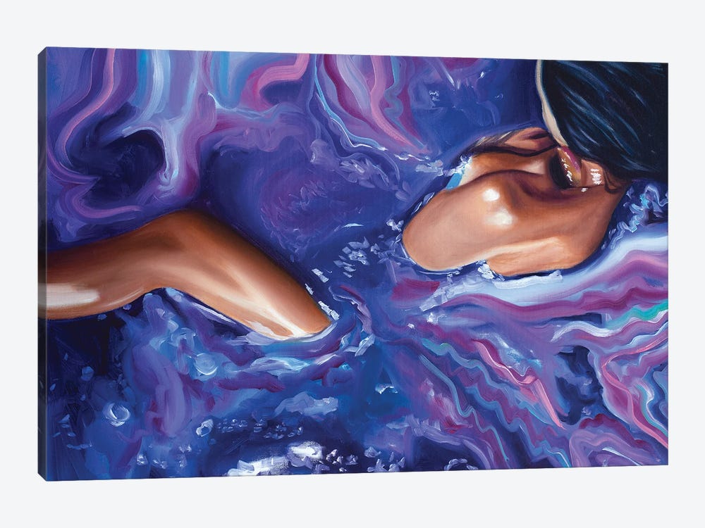 Purple I by Julia Ryan 1-piece Canvas Wall Art