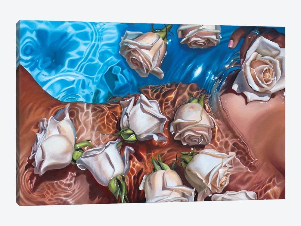 Rose Water by Julia Ryan 1-piece Canvas Art Print