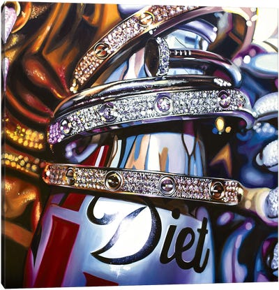 Coke & Cartier II Canvas Art Print - Soft Drink Art