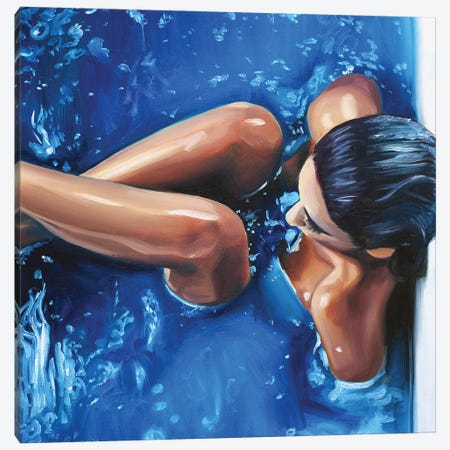 Blue I Canvas Print #JUY2} by Julia Ryan Canvas Artwork