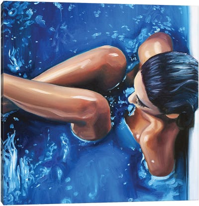 Blue I Canvas Art Print - Julia Ryan
