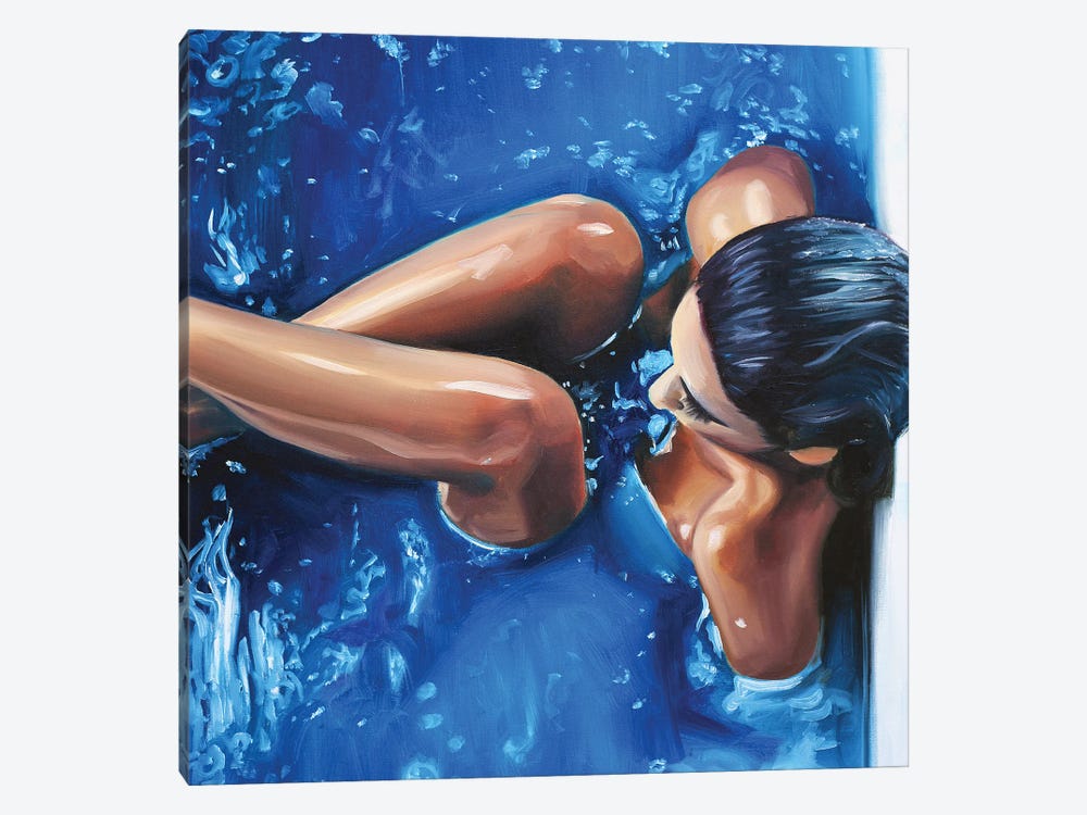 Blue I by Julia Ryan 1-piece Canvas Art