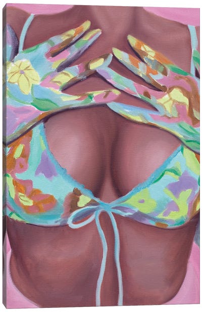 Floral Gloves II Canvas Art Print - Julia Ryan