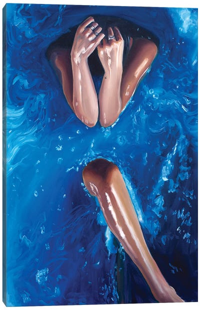 Blue II Canvas Art Print - Julia Ryan