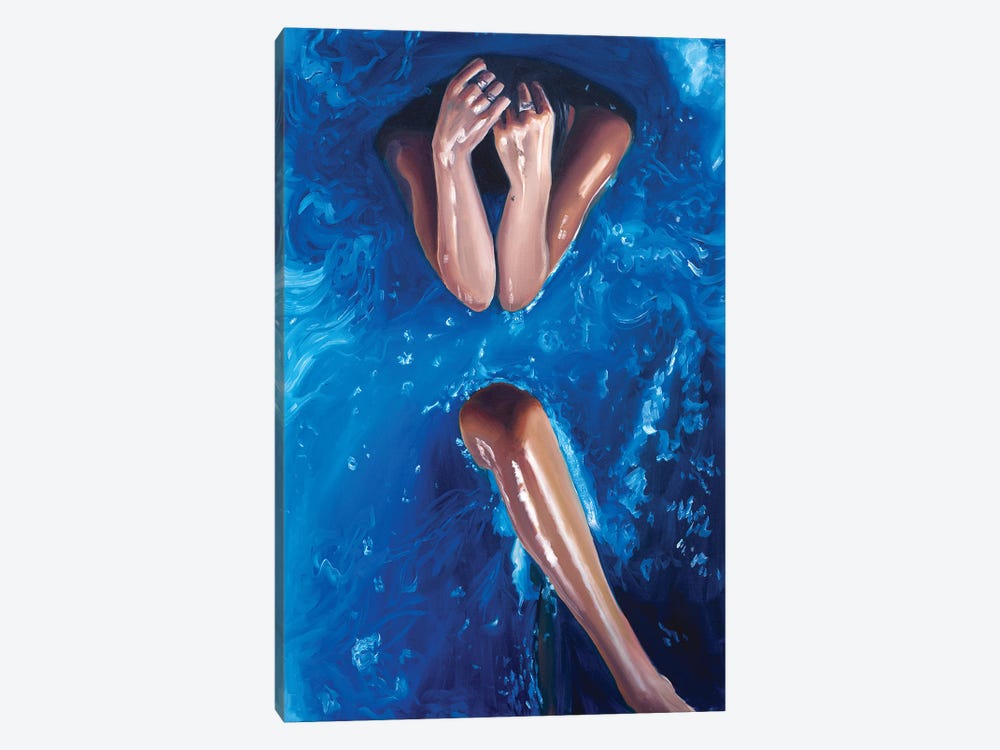 Blue II by Julia Ryan 1-piece Canvas Print