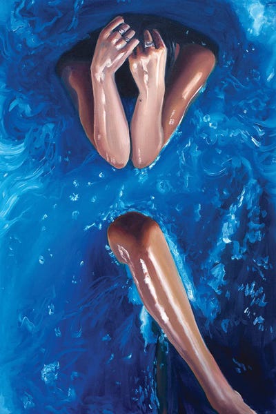 Calm Beneath The Surface: Blue II by Julia Ryan