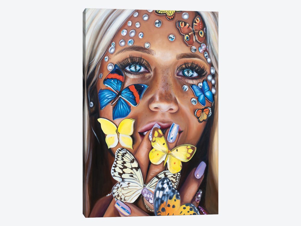 Butterfly Kiss by Julia Ryan 1-piece Canvas Art