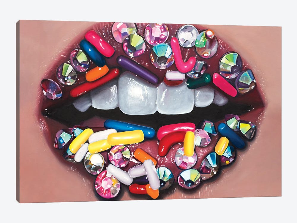 Candy Lips by Julia Ryan 1-piece Art Print