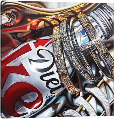 Coke And Cartier Canvas Art Print - Fashion is Life