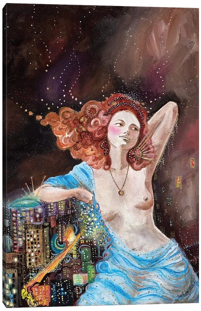 Postcard II Canvas Art Print - Jahna Vashti