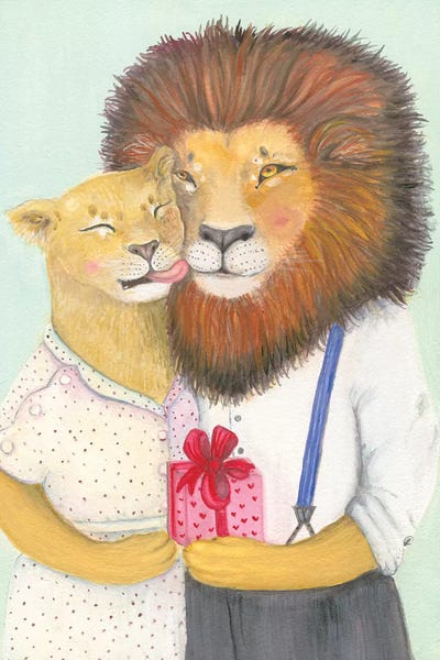Ruthie & Hall by Jahna Vashti art print