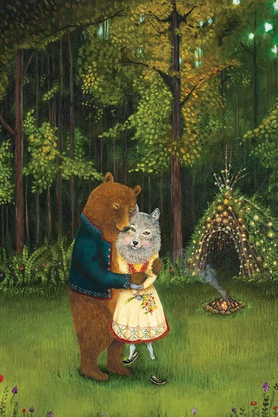 Kids Inspirational Art: Swept Off Her Feet by Jahna Vashti