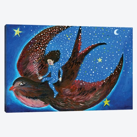 The Brightest Star Canvas Print #JVA31} by Jahna Vashti Art Print