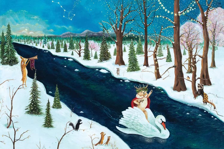 The Holly Bear Prince by Jahna Vashti wall art