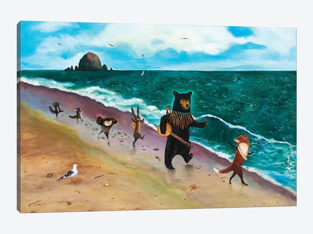 Beach Day! by Jahna Vashti 1-piece Canvas Artwork