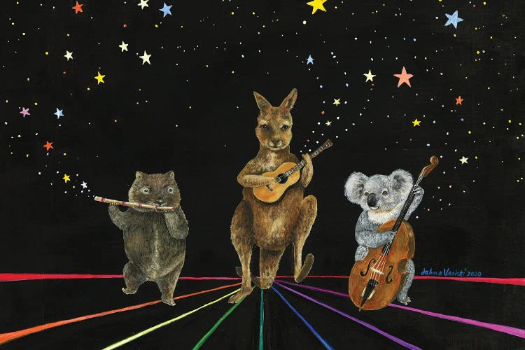 Starlight Jamboree by Jahna Vashti wall art