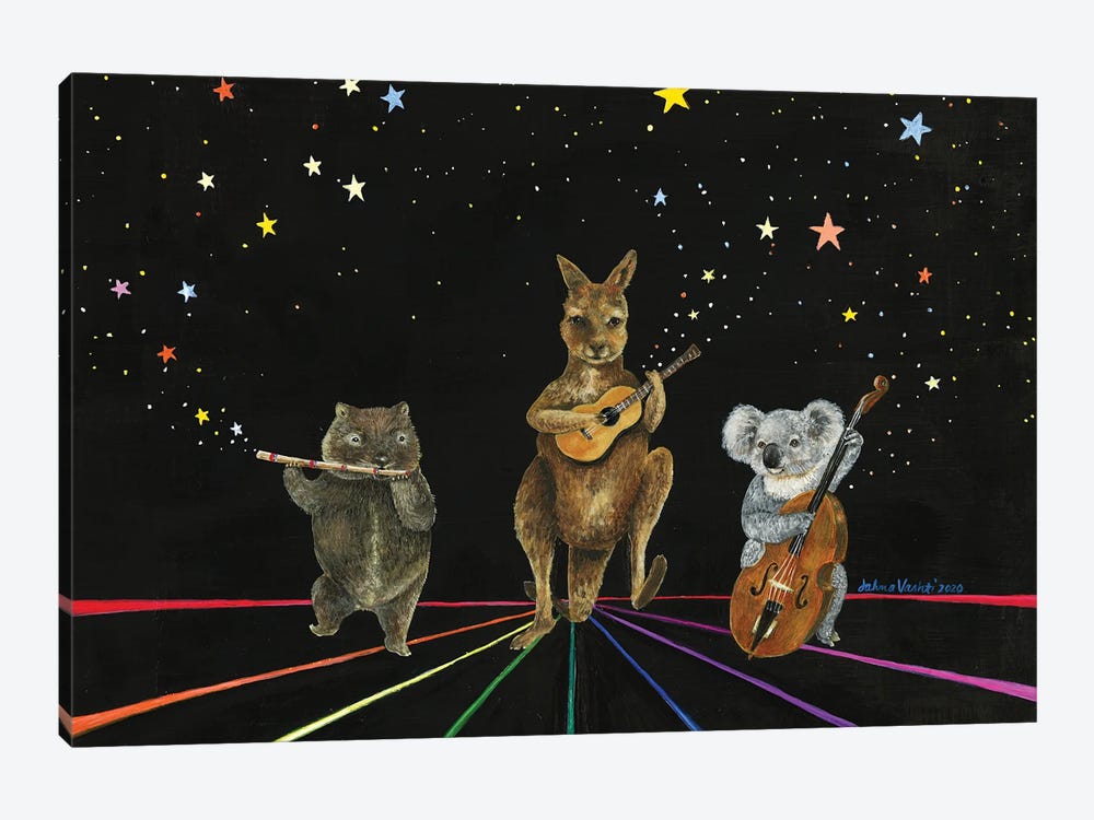 Starlight Jamboree by Jahna Vashti 1-piece Canvas Wall Art