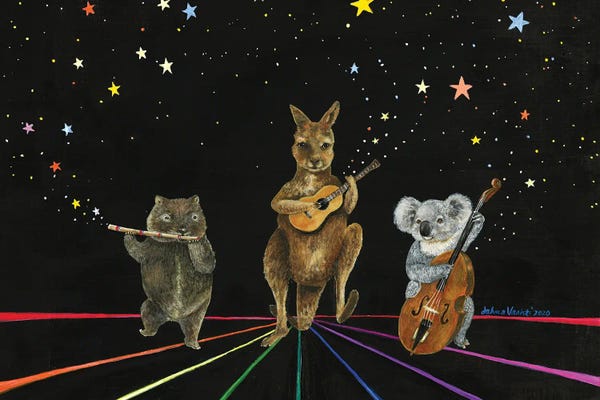 Kangaroos: Starlight Jamboree by Jahna Vashti