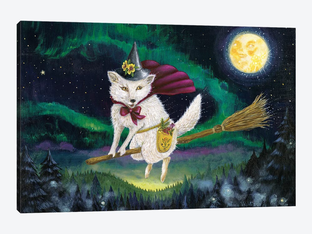 Moon Fox Magick by Jahna Vashti 1-piece Canvas Art