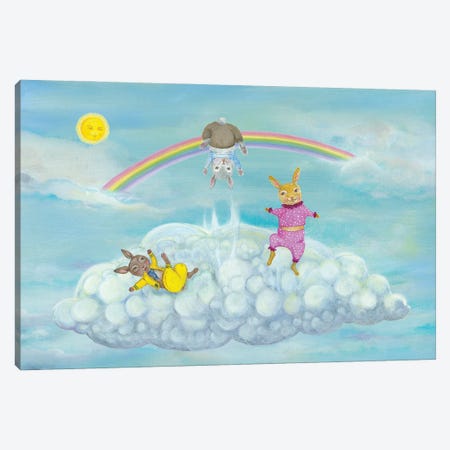 Cloud Bunnies Canvas Print #JVA51} by Jahna Vashti Canvas Art Print