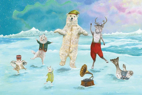 Polar Bears: Polar Prancing by Jahna Vashti