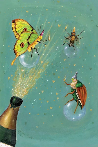 Bit O' Bubbly by Jahna Vashti canvas print