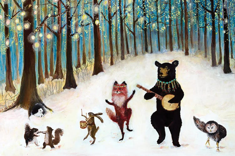 Forest Festivities by Jahna Vashti wall art