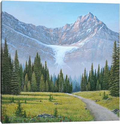 Glacier Garden Canvas Art Print - Glacier National Park Art