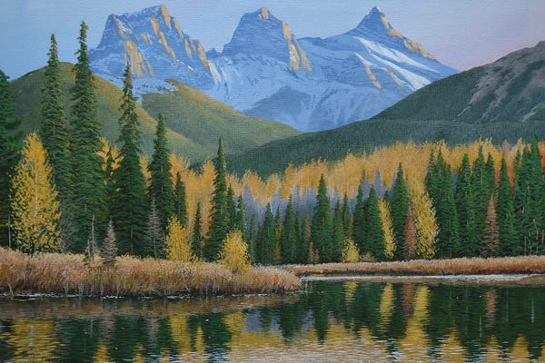 Pine Trees: By The Riverside by Jake Vandenbrink