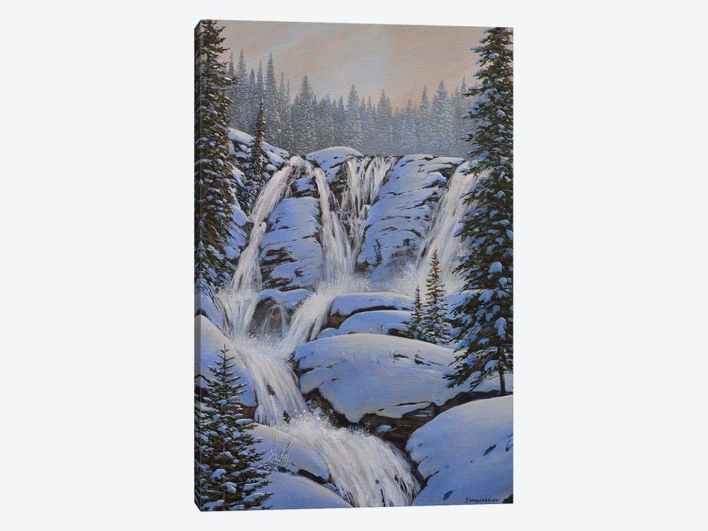 Winter Falls by Jake Vandenbrink 1-piece Canvas Artwork