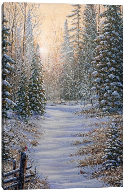 Winter Magic Canvas Art Print - Lakehouse Décor