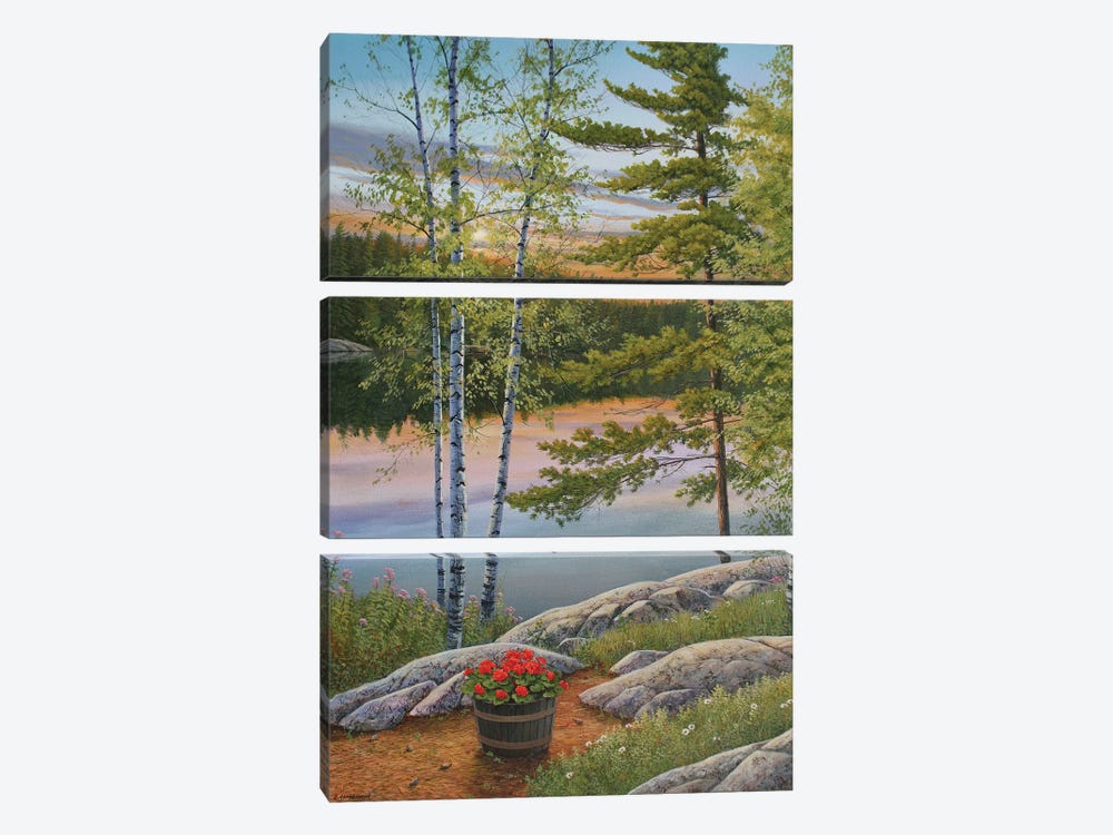 Summer Retreat by Jake Vandenbrink 3-piece Canvas Art Print