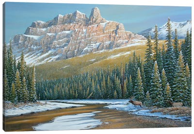 Rising Over The Valley Canvas Art Print - Jake Vandenbrink